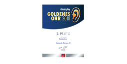 2. Platz - Urkunde Goldenes Ohr 2018 stereoplay