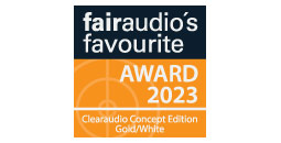 Urkunde fairaudio's favourite Award 2023 - Clearaudio Concept Edition Gold/White